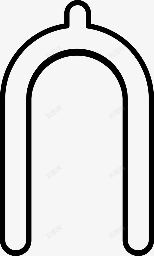愿骨碎魅力图标svg_新图网 https://ixintu.com 幸运 幸运符 感恩节 愿骨 火鸡 碎 魅力