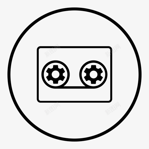 磁带语音邮件扬声器图标svg_新图网 https://ixintu.com 录音 扩音器广告公告 扬声器 播放 收听 混音 磁带 语音信箱 语音邮件 通信