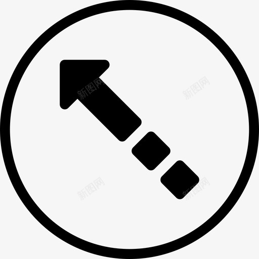 左上正方形位置图标svg_新图网 https://ixintu.com 位置 增加 增强 左上 方向 正方形 点 用户需要圆形实心 箭头 西北