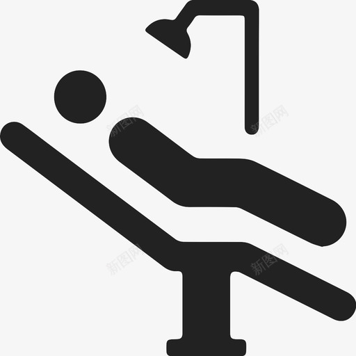 牙医椅椅子健康图标svg_新图网 https://ixintu.com 健康 医疗 医院 椅子 治疗 牙医椅 病人