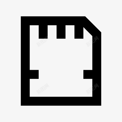 存储卡sd卡读卡器图标svg_新图网 https://ixintu.com sd卡 内存存储 商务和办公材料线图标 存储卡 存储设备 数据存储 硬件 磁盘 计算机 设备 读卡器