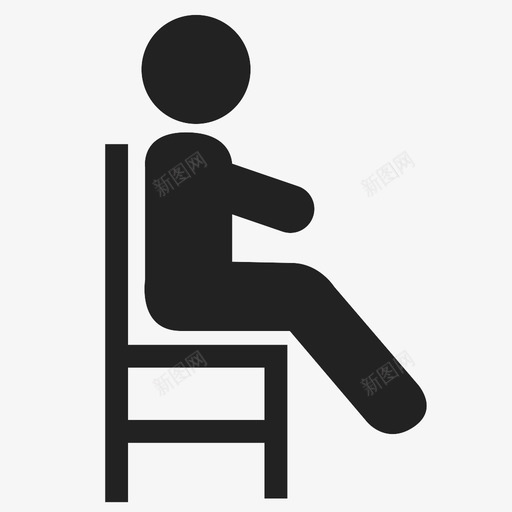 坐着受苦坐下图标svg_新图网 https://ixintu.com 下降 人椅 休息 位置 信号 受苦 坐下 坐着 椅子 鄙视