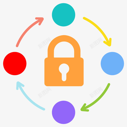 网络锁安全受保护图标svg_新图网 https://ixintu.com 专用 公司 关闭 受保护 安全 网络锁 防火墙
