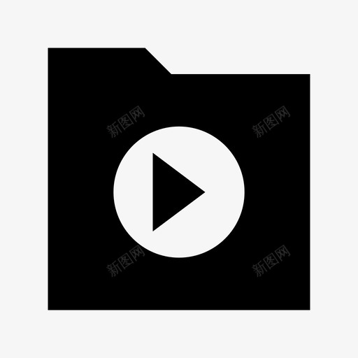 电影文件夹多媒体材料图标svg_新图网 https://ixintu.com 多媒体材料图标 电影文件夹