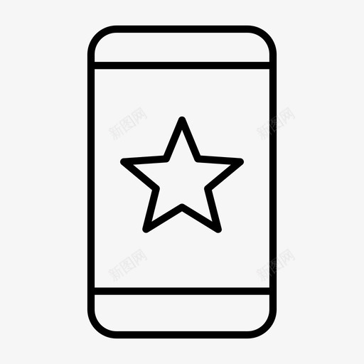 最爱的手机星星智能手机图标svg_新图网 https://ixintu.com 外壳 封面 小工具 屏幕通知 徽章 手机壳 星星 智能手机 最爱的手机 触摸屏