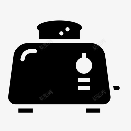 面包烤面包机器具早餐图标svg_新图网 https://ixintu.com 厨师 厨房 厨房公用设施和器具铭文 器具 早餐 暖气 棕色 面包烤面包机