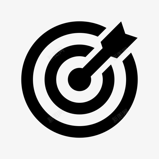 靶子关卡成功图标svg_新图网 https://ixintu.com 关卡 十字线 圆形 成功 标靶 游戏 球门 运动和游戏材料设计图标 靶子 飞镖