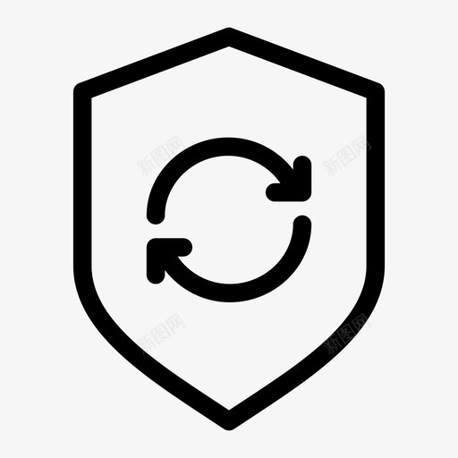 屏蔽同步流安全标志图标svg_新图网 https://ixintu.com 互联网 安全标志 屏蔽同步 流 盾徽 脉冲 警告通知 通信 防御者 防病毒