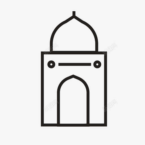 莫卧儿建筑图标svg_新图网 https://ixintu.com 莫卧儿建筑