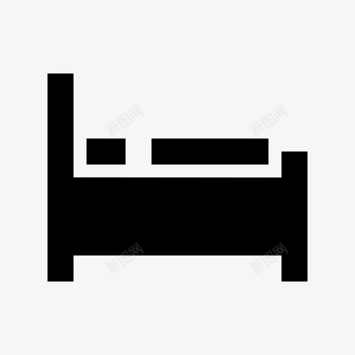 病床医疗保健材料图标svg_新图网 https://ixintu.com 医疗保健材料图标 病床