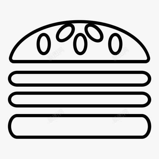 汉堡行层图标svg_新图网 https://ixintu.com 五 内部 列表 层 汉堡 汉堡项目列表 汉堡餐 芝士汉堡 行 面包 项目 食物