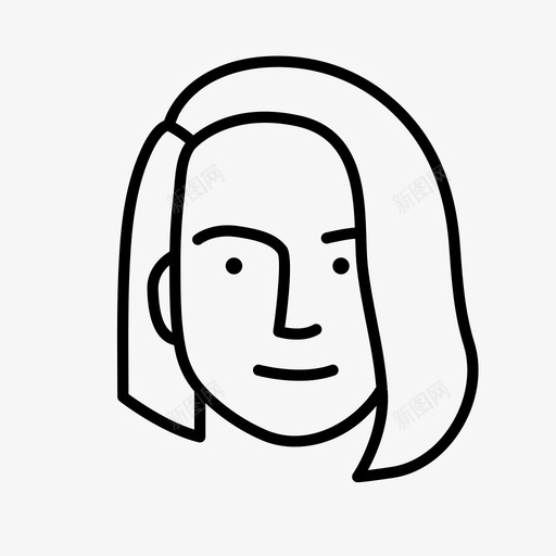人物角色用户青少年图标svg_新图网 https://ixintu.com 人物角色 人类 化身 女人 女孩 玩家 用户 脸 青少年
