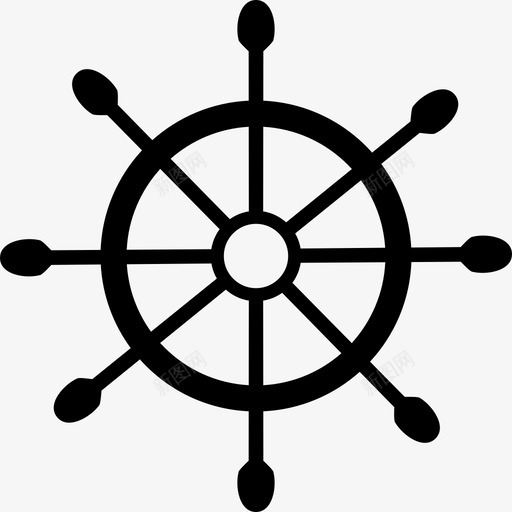 舵手假期阳光图标svg_新图网 https://ixintu.com 假期 夏天 导航 控制 方向盘 海滩 系泊 舵手 阳光