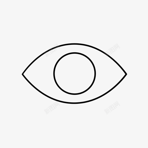 看睁开眼睛图标svg_新图网 https://ixintu.com 看 睁开眼睛