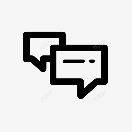 对话悸动短信图标svg_新图网 https://ixintu.com 互联网 交流 伤口 对话 徽章 悸动 最新技术 短信 聊天