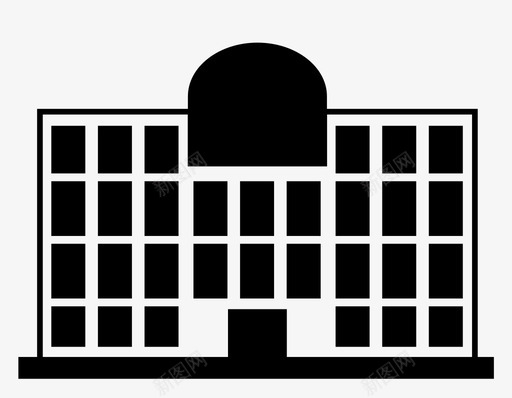建筑公寓国会大厦图标svg_新图网 https://ixintu.com 中心 住宅 公寓 国会大厦 场地 建筑 车站 酒店