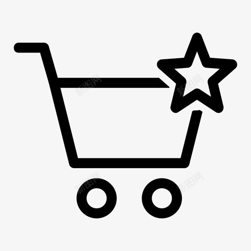 最爱购物车流媒体明星图标svg_新图网 https://ixintu.com 互联网 在线商店 市场 悸动 振荡 明星 最新技术 最爱购物车 流媒体 电子商务 界面 购买