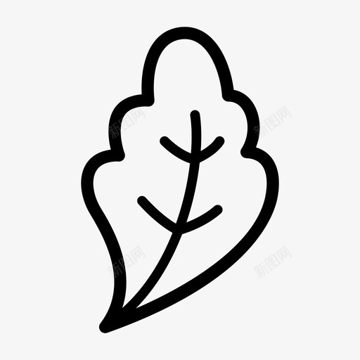 叶树植物图标svg_新图网 https://ixintu.com 光合作用 叶 树 植物 甘蓝 生长 莴苣 蔬菜 食物