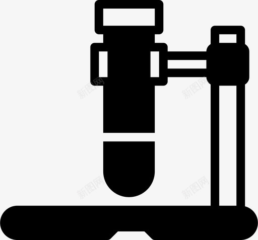 试管教育设备图标svg_新图网 https://ixintu.com 实验室 教育 知识 研究 科学 粉碎科学固体 设备 试管