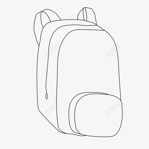 背包包行李图标svg_新图网 https://ixintu.com 儿童夏令营必需品 包 包装 组织者 背包 行李