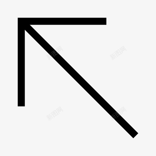 左上箭头方向图标svg_新图网 https://ixintu.com 导航 左上 左上角 指针 方向 箭头
