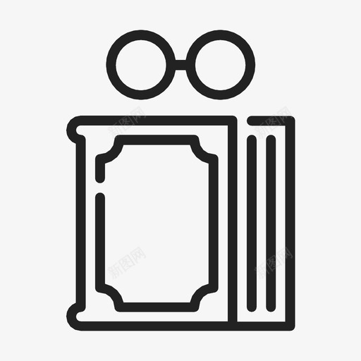 文学教育眼镜图标svg_新图网 https://ixintu.com 历史 学习 教育 文学 眼镜 知识
