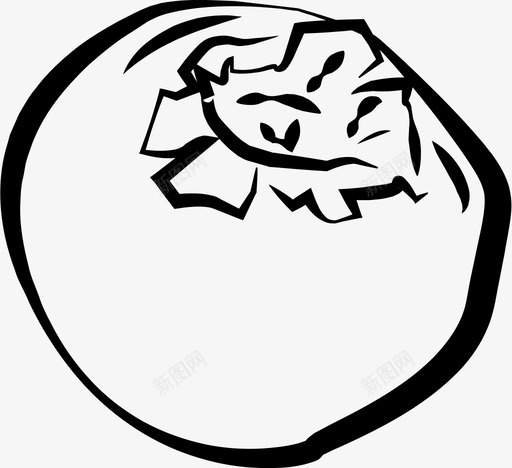 柿子水果甜味图标svg_新图网 https://ixintu.com 柿子 水果 甜味