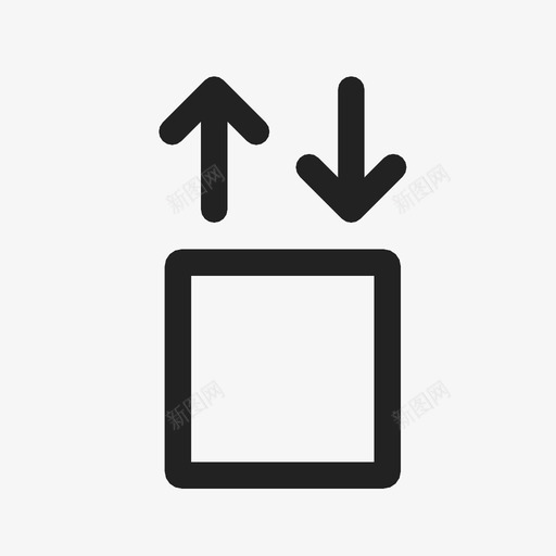 电梯楼层移动图标svg_新图网 https://ixintu.com 楼层 电梯 移动