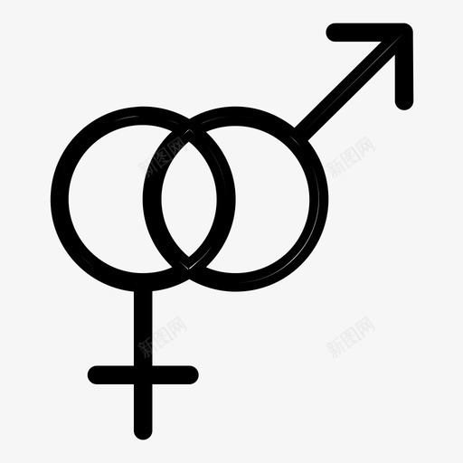 性别符号夫妻关系图标svg_新图网 https://ixintu.com 关系 夫妻 婚礼 性 性别符号 恋爱男孩 结合
