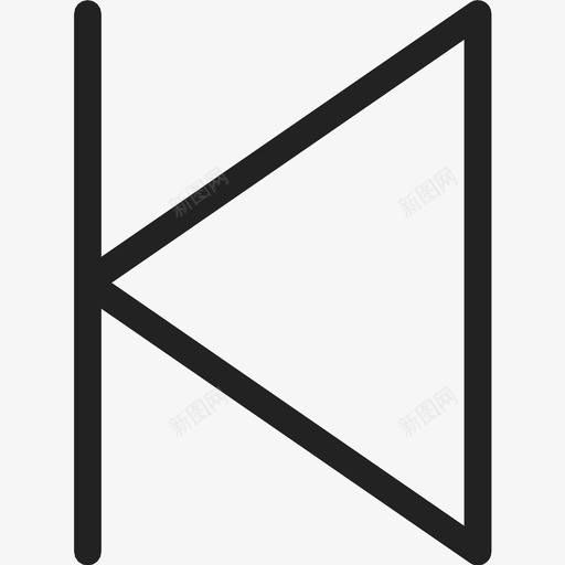 上一个播放一个倒带一个图标svg_新图网 https://ixintu.com 上一个 倒带一个 播放一个