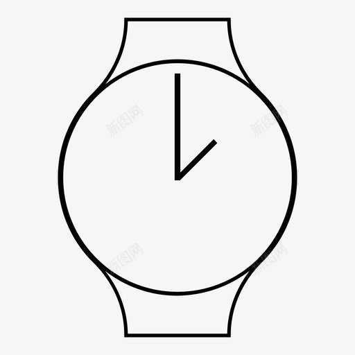 手表模拟设备图标svg_新图网 https://ixintu.com 手表 技术 时间 模拟 腕表时间模拟 设备