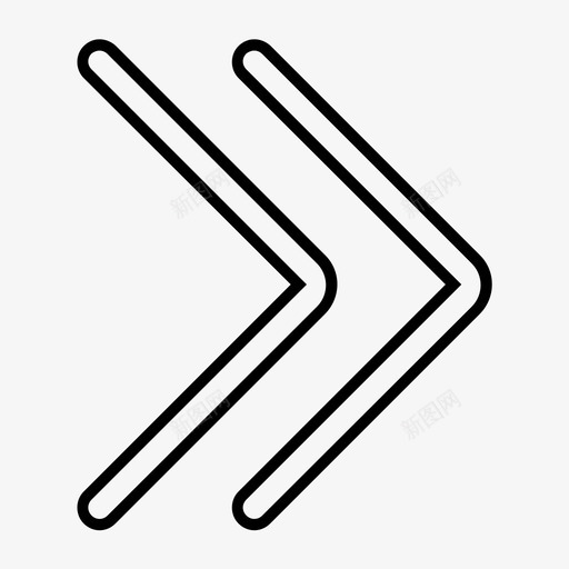 好加速前进图标svg_新图网 https://ixintu.com 前进 加速 好 跳过下一个快速前进
