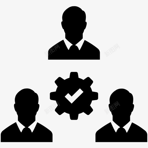 劳动力经理生产力图标svg_新图网 https://ixintu.com 劳动力 商业团体第1卷 团队合作 生产力 经理