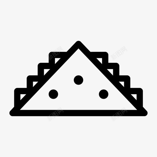三明治早餐食物图标svg_新图网 https://ixintu.com 三明治 中等食物 早餐 生菜 食物