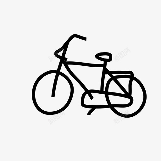 自行车城市荷兰语图标svg_新图网 https://ixintu.com 城市 手绘 自行车 荷兰语 骑行