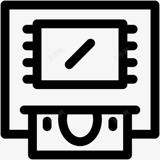 atm取款wad交易图标svg_新图网 https://ixintu.com atm取款 wad 交易 卡 现金取款 美元 账单 账户 金融和支付可爱的图标 钱包 银行