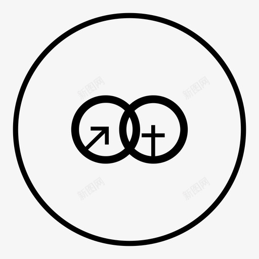 联合男孩性别男性化图标svg_新图网 https://ixintu.com 男孩性别男性化 联合