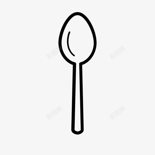 小勺子吃吃饭图标svg_新图网 https://ixintu.com 吃 吃饭 喝汤 宝贝妈咪 小勺子
