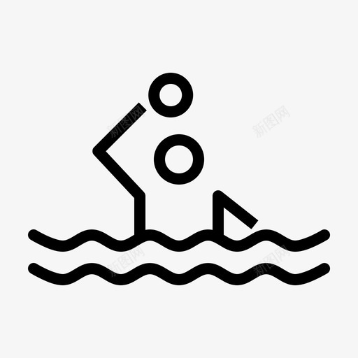 水球水上运动球图标svg_新图网 https://ixintu.com 奥运会 比赛 水上运动 水球 球