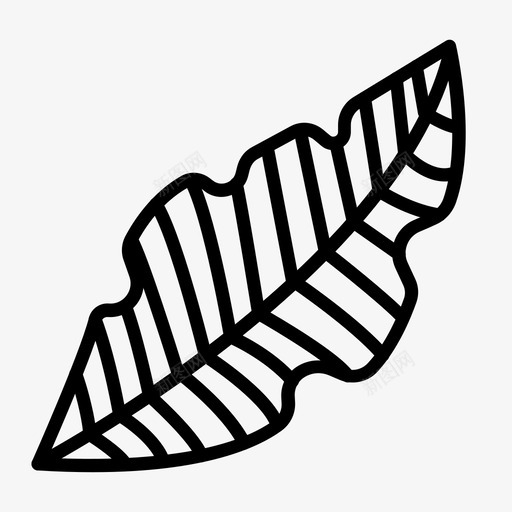 棕榈叶海滩植物图标svg_新图网 https://ixintu.com 棕榈叶 植物 海滩 热带
