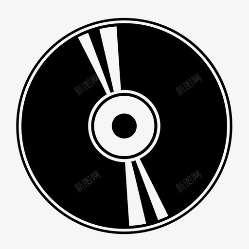 乙烯基唱片留声机图标svg_新图网 https://ixintu.com 乙烯基 唱片 声音 留声机 音乐