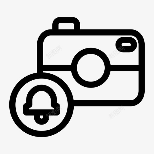 通知摄像头铃声图像图标svg_新图网 https://ixintu.com 图像 通知摄像头 铃声
