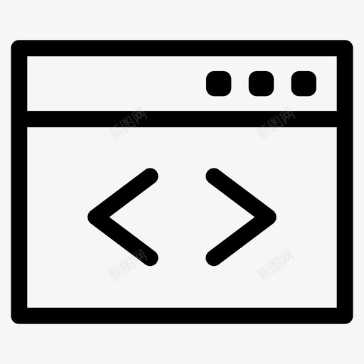 网页代码编码图标svg_新图网 https://ixintu.com 代码 用户界面图标集 编码 网站 网页 网页设计