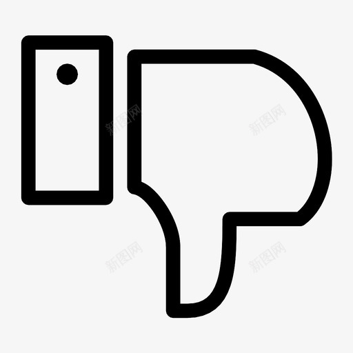 大拇指朝下不赞成不喜欢图标svg_新图网 https://ixintu.com 不 不喜欢 不赞成 大拇指朝下