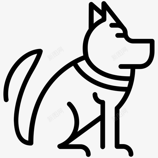狗动物德国牧羊犬图标svg_新图网 https://ixintu.com 动物 哈士奇 坐下 德国牧羊犬 狗 美味的狗