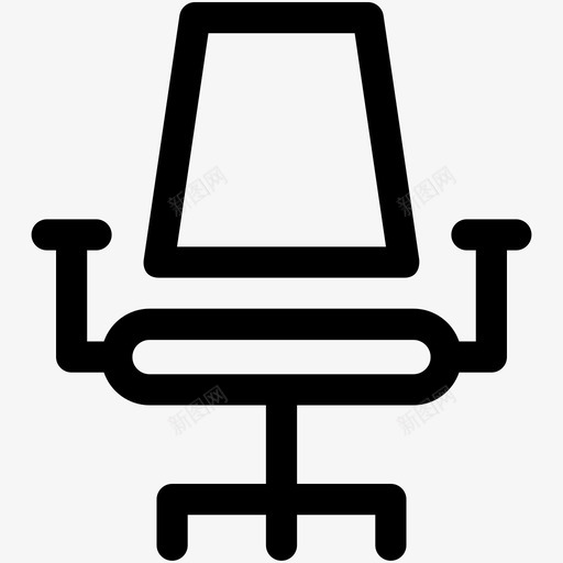 转椅家具网椅图标svg_新图网 https://ixintu.com 办公椅 家具 教育图标集 网椅 转椅