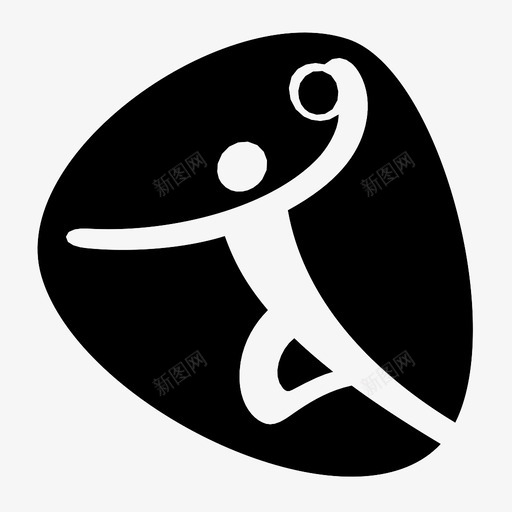 手球奥运会里约热内卢图标svg_新图网 https://ixintu.com 奥运会 手球 里约热内卢