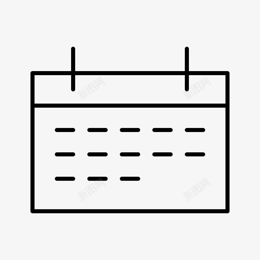 日历业务办公室图标svg_新图网 https://ixintu.com 业务 办公室 工作 日历 生产力