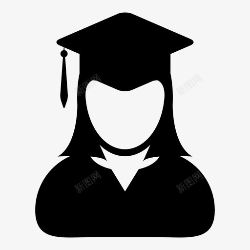 毕业学术学院图标svg_新图网 https://ixintu.com 大学 学位 学术 学生 学生偶像女人 学院 毕业
