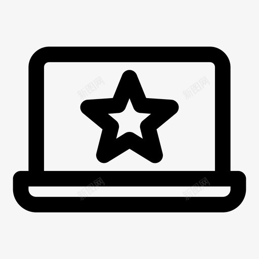 最爱的笔记本macbook上网本图标svg_新图网 https://ixintu.com macbook 上网本 屏幕通知 明星 最爱的笔记本 笔记本屏幕